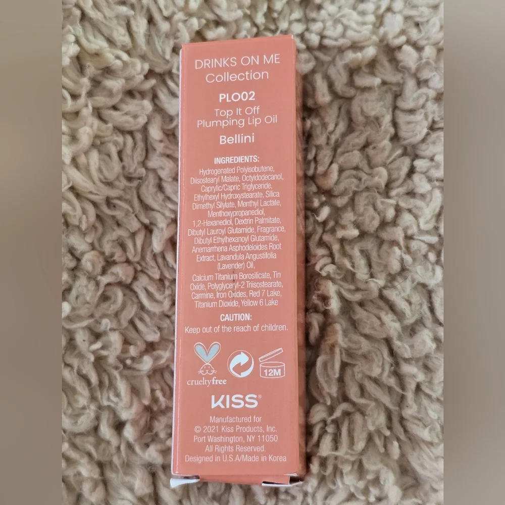 Joah Top It Off Lip Plumping Oil In Bellini NIB